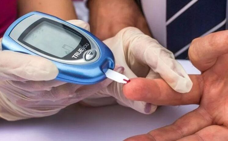 A person with risk factors for diabetes should have their blood tested for glucose levels.