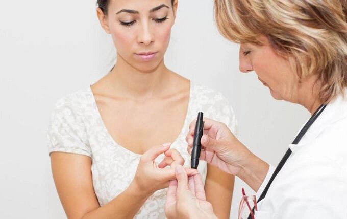 Before prescribing insulin, the doctor does a blood sugar test